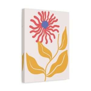 Botanical Doodle Art Flowers Canvas Wall Art – Part 4 of 24 in a Charming Collection - Image 10