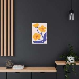 Botanical Doodle Art Flowers Canvas Wall Art – Part 22 of 24 in a Charming Collection - Image 4
