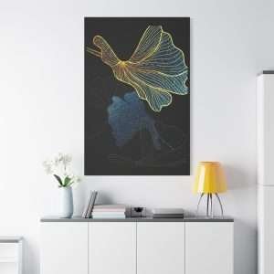 Luxury Golden Black Canvas Wall Art – Part 2 of 3 in an Elegant Collection - Image 23