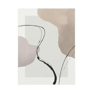 Minimalist Hand-Painted Canvas Wall Art – Part 1 of 2 in a Sophisticated Collection - Image 1