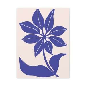 Botanical Doodle Art Flowers Canvas Wall Art – Part 19 of 24 in a Charming Collection - Image 1