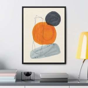 Canvas Wraps - Abstract Hand Painted Illustration - with Frame - Image 24