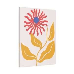 Botanical Doodle Art Flowers Canvas Wall Art – Part 4 of 24 in a Charming Collection - Image 18